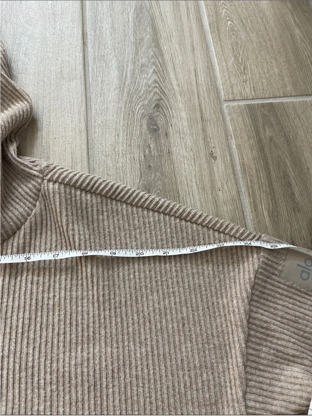 Alo Yoga Muse Hoodie Gravel Heather Cropped Sz M 8-10 W3438R